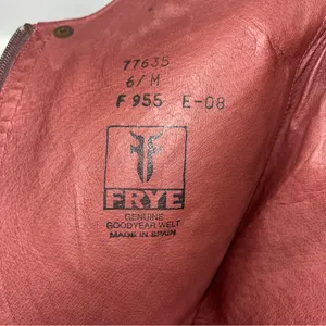 Frye Cherry Red Leather Riding Boots thumbnail 12