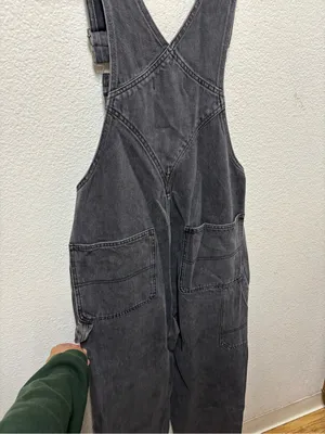 Madewell Denim Oversized Carpenter Overalls in Hartwell Wash thumbnail 2