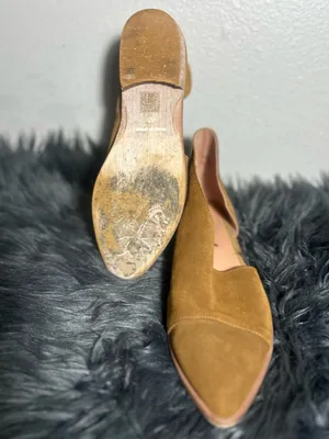 Free People Royale Flats Cutout Suede Leather Pointed Toe Brown Sz EU40 / US thumbnail 9
