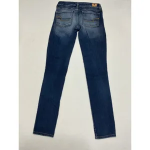 American Eagle Womens Hi-Rise Jegging Jeans Size 8 Long Dark Wash Stretch Denim thumbnail 2