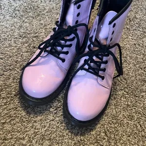 Dr. Martens Airwalk Pink Patent combat boots thumbnail 2