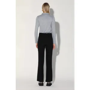 Walter Baker Atlas Wide Leg Pants Black Trouser Minimalist Office Slit Small NWT thumbnail 4