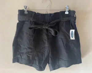 Old Navy Linen Blend Paper Bag Shorts thumbnail 1