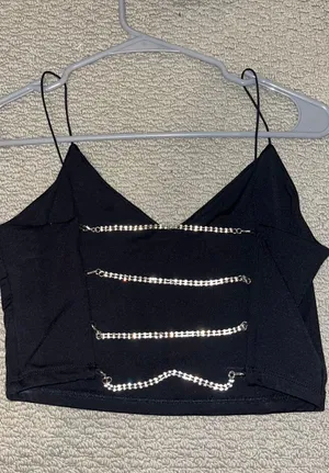 Garage Black Crop Top thumbnail 3