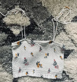 Lottie Moss Floral Crop Top thumbnail 1