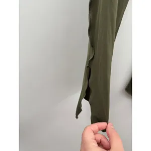 Halara Leggings Womens S‎ Olive Green Ruffle Hem Side Pocket High Rise Yoga Pant thumbnail 5