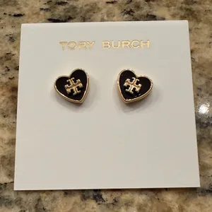 Tory Burch Kira Heart Stud Earrings NEW! thumbnail 1