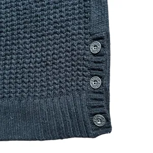 Lauren Ralph Lauren Polo Jeans Co Womens Size Medium Waffle Knit Black Sweater thumbnail 5