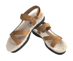 Everlane ReNew Teddy Sport‎ Faux Sherpa Sandals 8 Outdoor Gorpcore Yuppie NIB thumbnail 1