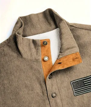 american button pullover Brown Size L thumbnail 3