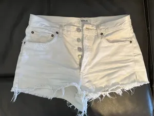 AGOLDE Shorts High-Rise white thumbnail 1
