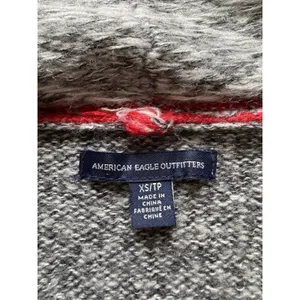 American Eagle Women Size XS Open‎ Front Knit Cardigan Sweater Aztec Tribal City thumbnail 3