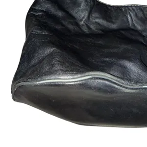 Lauren Ralph Lauren Hobo Bag Womens Medium Black Good Leather‎ LRL Logo Buckle thumbnail 3