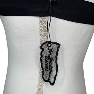 For Love & Lemons Skivvies Black Nude Floral Applique T Strap Bralette S NWT thumbnail 10