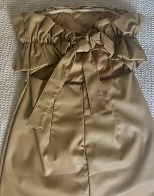 Leather Holiday Dress Pink thumbnail 4