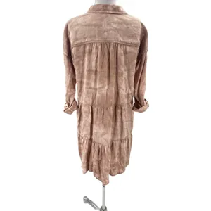 Anthropologie Pilcro Tie-Dye Utility Mini Dress Sz‎ S thumbnail 4