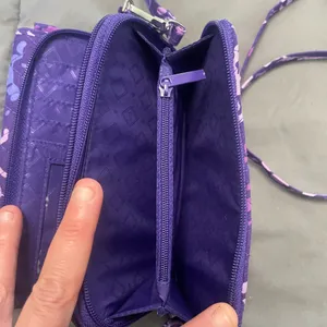 Vera Bradley 3 in 1 Crossbody Bag Purple Floral thumbnail 7
