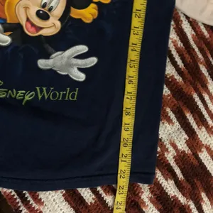 Vintage Disney World Mickey Mouse Goofy Donald Duck Pluto Navy Blue Graphic tee Tshirt Top Blouse Short Sleeve 100% Cotton Crew neck thumbnail 7