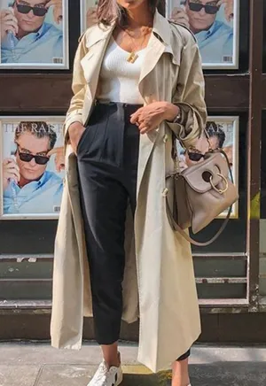 VTG Wild Rose Trench Coat thumbnail 1