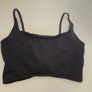 Gymshark Pause Waffle Knit Sports Bra Activewear Athleisure Black Medium thumbnail 1