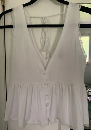 Forever 21 White Tank Top thumbnail 1