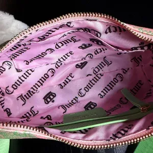 Juicy Couture Festival Pink Green Crown Shoulder Bag Charms NWT thumbnail 7