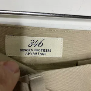 Vintage 346 brooks‎ brothers khaki pants front pleat business casual womens sz 8 thumbnail 3