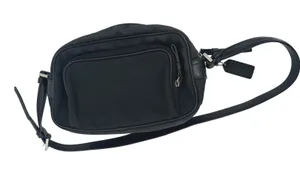 Vintage Coach Crossbody Zip Purse Y2K Bag Small Black Fabric Leather‎ Trim 7409 thumbnail 1