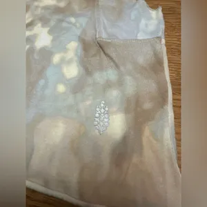 Free People Movement NWOT tank top in tan and blue size medium thumbnail 7