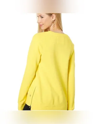 Lilly Pulitzer Beach Comber Pullover in Calla Yellow size xl thumbnail 2