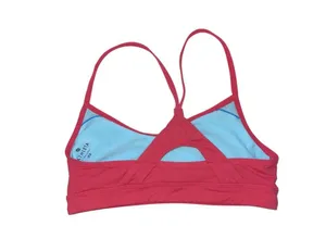 Athleta Hot Pink Ruched Keyhole Back Unlined Sports Bra thumbnail 5