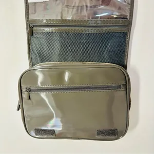 Sonia Kashuk Hanging Travel Case - Gray Patent Finish NWT thumbnail 6