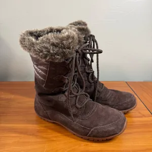 The‎ North Face Nuptse Purna II Winter Snow Boot Brown Suede PrimaLoft Insulated thumbnail 4