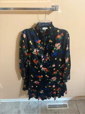 Tuckernuck After Light Amaryllis Tate Dress in Black Floral thumbnail 4