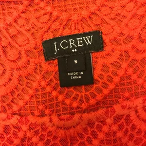 J. Crew Factory Scalloped Lace Shirt Top Size Small thumbnail 5