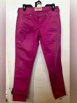 Fiorucci Vibrant Pink Skinny Jeans Size 30 NWT! thumbnail 1