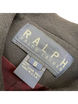 Ralph Ralph Lauren Vintage Double Breasted Wool Peacoat Jacket Navy Blue Size 8 thumbnail 8