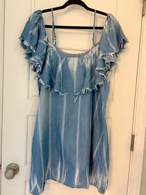 Women’s Vintage Havana Denim Dress (large) thumbnail 1
