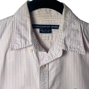 Ralph Lauren Sport 100% Cotton Flesh Pony Pink‎ White Stripe Tank Top Rodeo 6 thumbnail 4