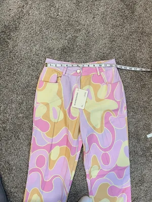 Dolls Kill Peppermayo Keep Your Heart Psychedelic Pants US Size 4 NWT thumbnail 9