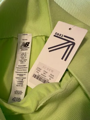 NEW BALANCE X J. CREW Seamless Crop Leggings in Neon Yellow - Size M - NWT NEW thumbnail 6