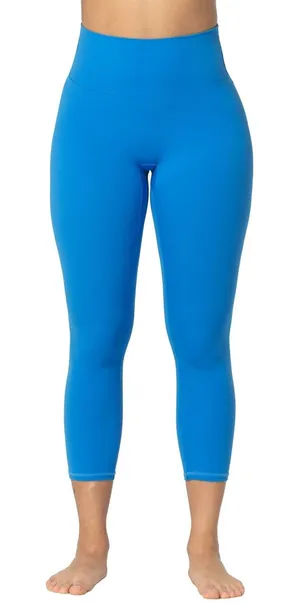 Sunzel Activewear Blue High Waisted Capri Leggings Athletic Workout Pants XS‎ thumbnail 1