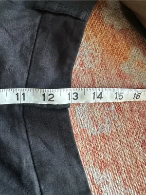 Quince 100% European Linen Pleated Trouser black size 10 thumbnail 7