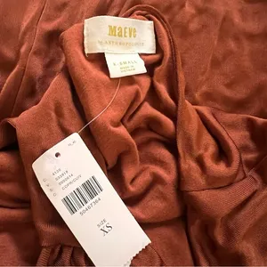 MAEVE‎ NWT Cowneck Enchantment Jumpsuit in Copper Rust Orange Size XS thumbnail 7