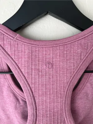 Lululemon ebb to street crop ribbed tank top pink 6 thumbnail 5
