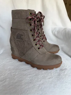 Sorel Women's Lexi Wedge Boots Khaki 7.5 thumbnail 8