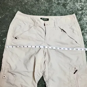 Eddie‎ Bauer Cargo Capri Wide Leg Nylon Pants thumbnail 5