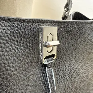 Rebecca Minkoff Black Pebble Leather Darren Tote Bag Large Shoulder Purse Lined thumbnail 5
