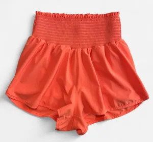 OFFLINE by Aerie Women M Athletic Shorts Polyester Stretch Orange thumbnail 1