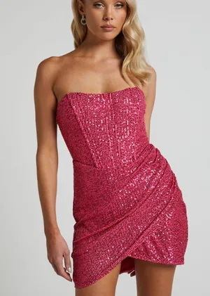 Showpo Pink Homecoming Dress thumbnail 4
